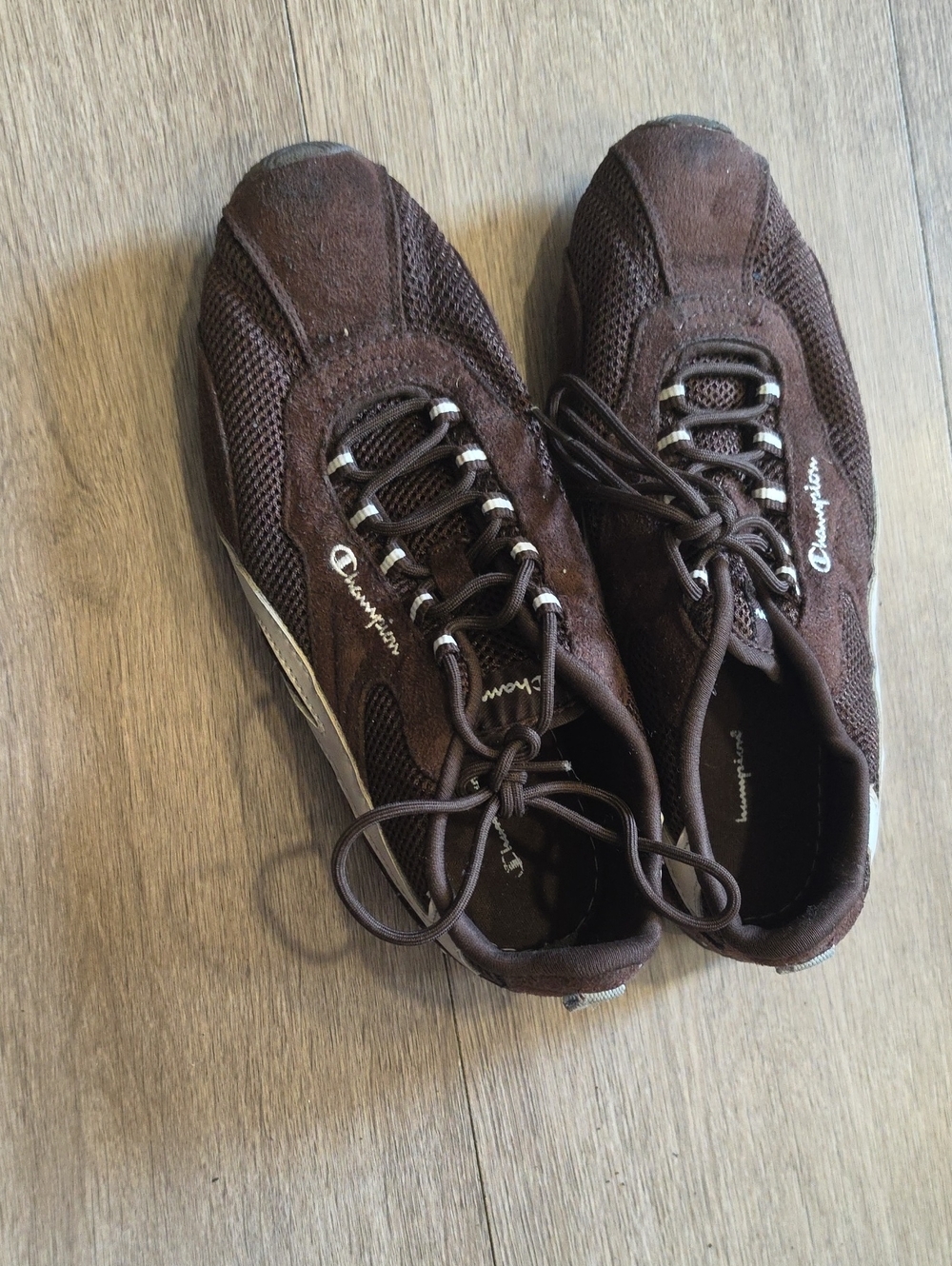 Champion Men’s Brown Suede Mesh Sneakers